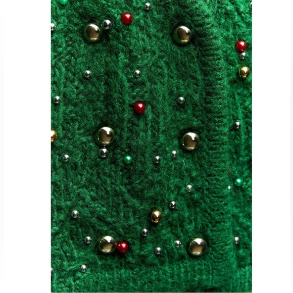 ZARA PEARL TRIM KNIT VEST 9598/374 294/020 - Picture 5 of 8